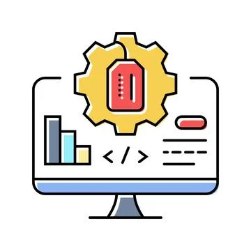 Discovery technical sales engineer color icon vector illustration Stock Illustration