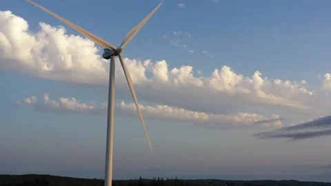Discovery of a wind turbine. Stock Footage 144014773