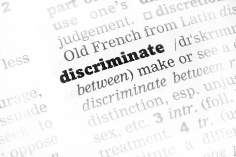 Discriminate  Dictionary Definition Stock Photos