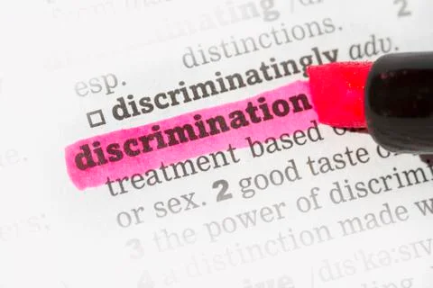 Discrimination  Dictionary Definition Stock Photos