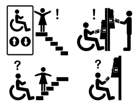 Discrimination versus Inclusion Illustrazione stock