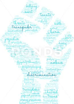 Discrimination Word Cloud Stock-Illustration