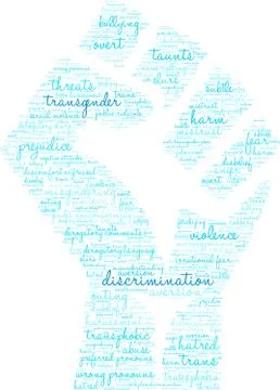 Discrimination Word Cloud Stock Illustration