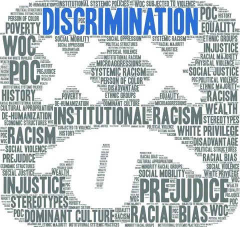 Discrimination Word Cloud Illustrazione stock