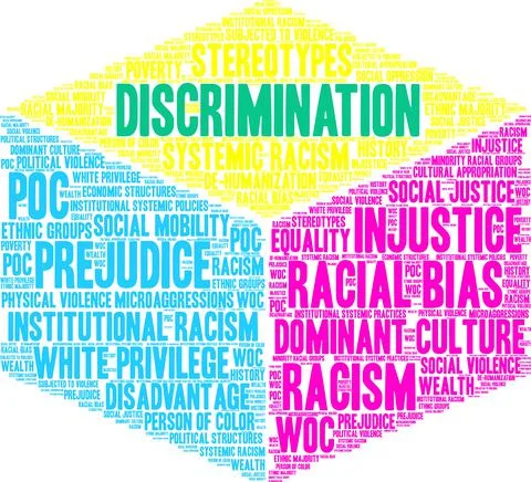 Discrimination Word Cloud Illustrazione stock