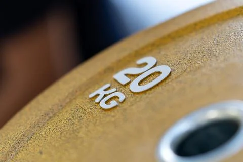 Discs and bar lock Stock Photos