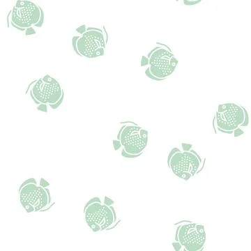 Discus fish glyph seamless pattern イラスト素材