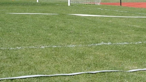 Discus throwing in the sport stadium on grass. Stock Footage 101143848