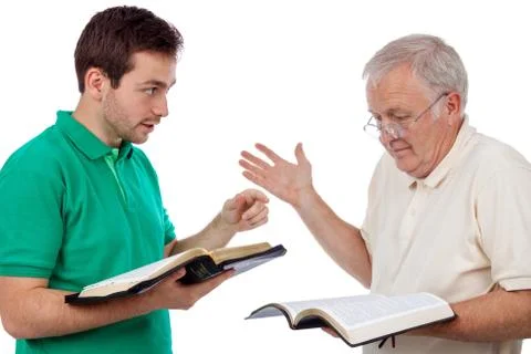 Discussing the Bible Stock Photos