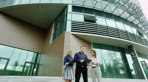 Discussing business project Stock Footage 68954367