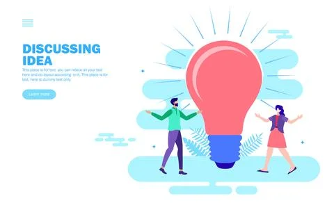 Discussing idea for work Stock-Illustration