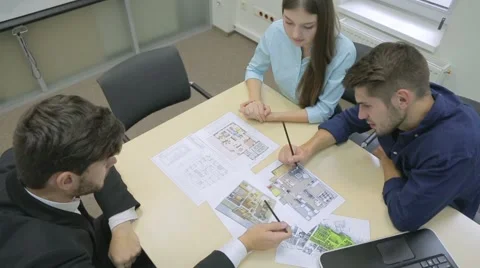 Discussing new apartment Stock Footage 55448705