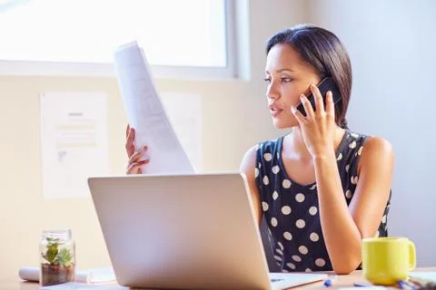 Discussing terms of the contract Stock Photos
