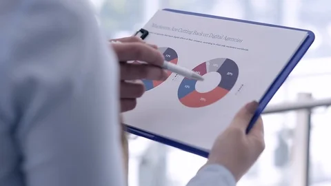 Discussion About Statistical Data Stock Footage 87452718