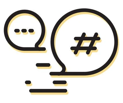 Discussion Abstract Icon Stock Illustration