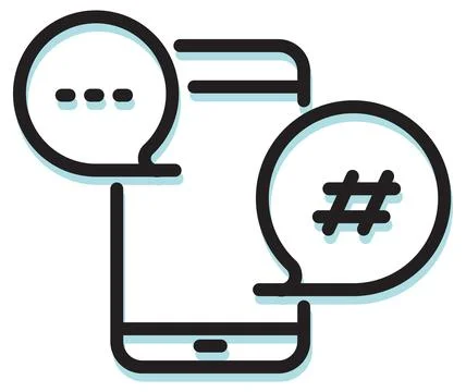 Discussion Abstract Icon Illustrazione stock