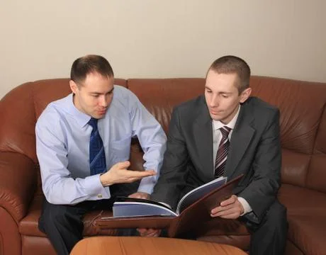 Discussion of agreement Stock Photos