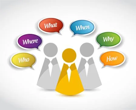 Discussion concept illustration design Stock Illustration