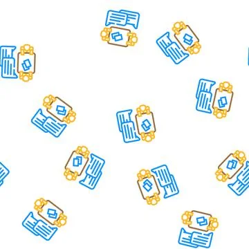 Discussion customer testimonial vector seamless pattern Stock Illustration