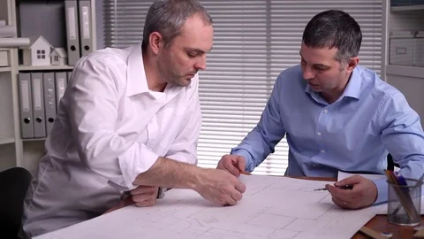 Discussion Diagram of the Concrete Base Stock Footage 70240767