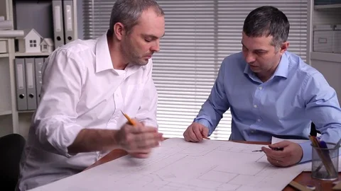 Discussion Diagram of the Concrete Base Stock Footage 72024985
