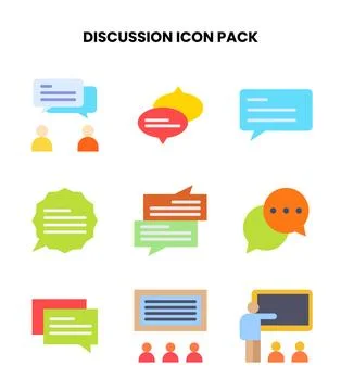 Discussion Flat UI Icons Pack イラスト素材