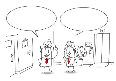 Discussion at the office Stock Illustration