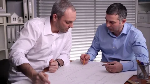 Discussion of Options for Building Construction Solutions Stock Footage 71595383