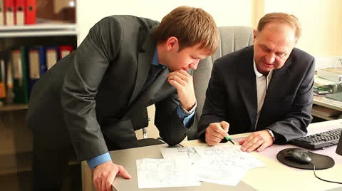 Discussion of the work Video stock 24868610