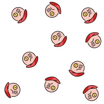 Disease blood vector seamless pattern Ilustración de archivo