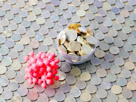 Disease causing virus microbe Stock Photos