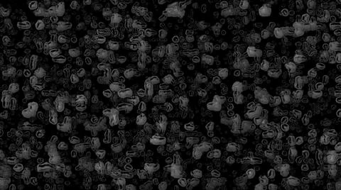 Disease Cell Virus Scan Microscope Black And White Background Stock Illustration