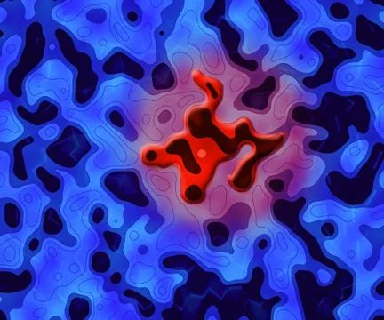 Disease computed tomography scan blue image 스톡 일러스트