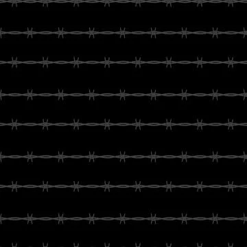 Disease, conclusion barbed wire seamless pattern background.  Illustratio Illustrazione stock