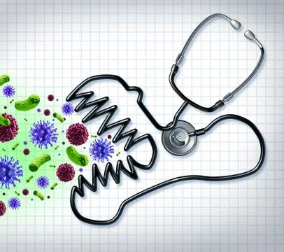 Disease fighting 库存插图