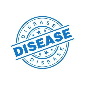 Disease Letter Rubber Stamp Vector Design Template Illustrazione stock
