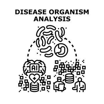 Disease organism analysis using artificial intelligence technology 库存插图