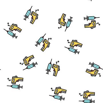 Disease prevention vector seamless pattern 스톡 일러스트