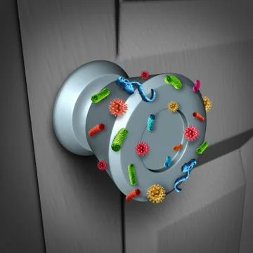 Disease spread Stock Illustration