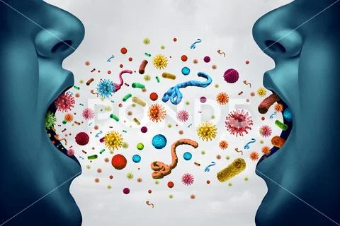 Disease Spreading Medical Concept Stock Illustration