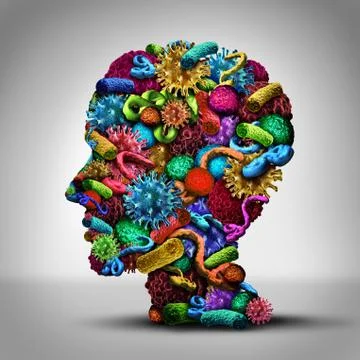 Disease Thinking 库存插图