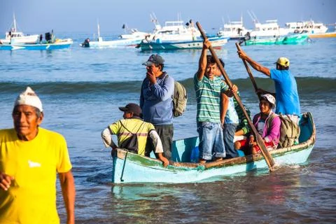 Disembarking the beach Stock Photos