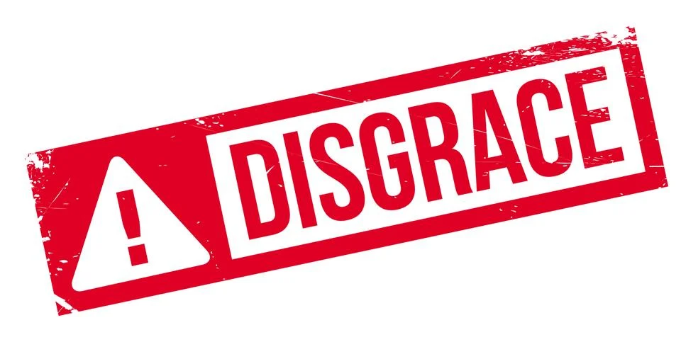 Disgrace rubber stamp Stock Illustration
