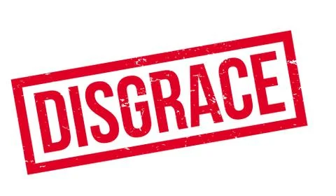 Disgrace rubber stamp Stock Illustration
