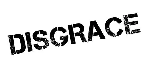 Disgrace rubber stamp Stock Illustration