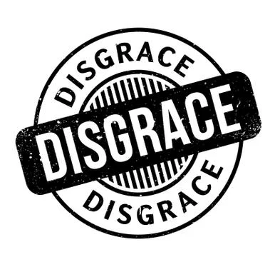Disgrace rubber stamp Stock Illustration