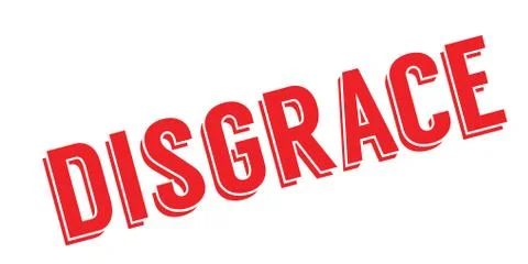 Disgrace rubber stamp Stock Illustration