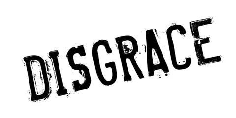 Disgrace rubber stamp Stock Illustration