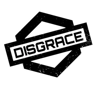 Disgrace rubber stamp Stock Illustration