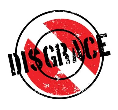 Disgrace rubber stamp Stock Illustration